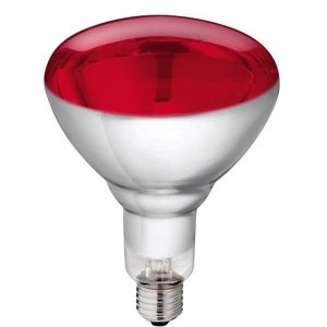 Bombilla templada philips 250 w roja