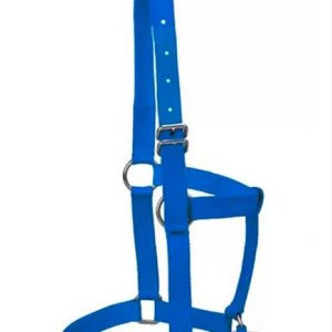Bozal de nylon azul sin cabestro