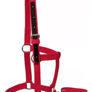 Bozal nylon cinta color rojo con cabresto